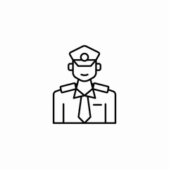 police officer icon sign vector
