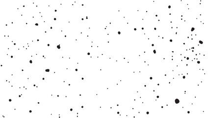 Grunge ink splash dots grained texture on white background. Ink splashes seamless pattern. Black and white spray texture.
