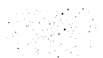Grunge ink splash dots grained texture on white background. Ink splashes seamless pattern. Black and white spray texture.
