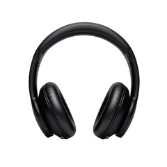 Black headphones with cushioned earpads for comfortable listening experience and high-quality sound