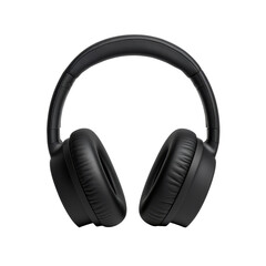 Headphones featuring sleek black design and comfortable cushioned ear pads for quality sound