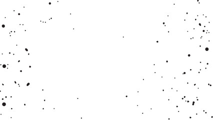 Grunge ink splash dots grained texture on white background. Ink splashes seamless pattern. Black and white spray texture.
