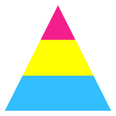Pansexual triangle stripe flat