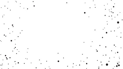 Grunge ink splash dots grained texture on white background. Ink splashes seamless pattern. Black and white spray texture.
