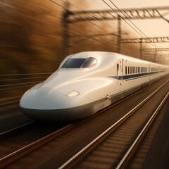 Naklejka premium train in motion