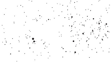 Grunge ink splash dots grained texture on white background. Ink splashes seamless pattern. Black and white spray texture.

