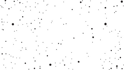 Grunge ink splash dots grained texture on white background. Ink splashes seamless pattern. Black and white spray texture.

