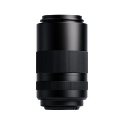 Camera lens with black design and detailed focus adjustment rings visible on the outer casing