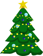  Choinki świąteczne – ilustracja wektorowa na Boże Narodzenie © Laura