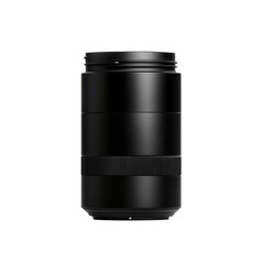 Camera lens with smooth black finish and simple design focused on precision and clarity