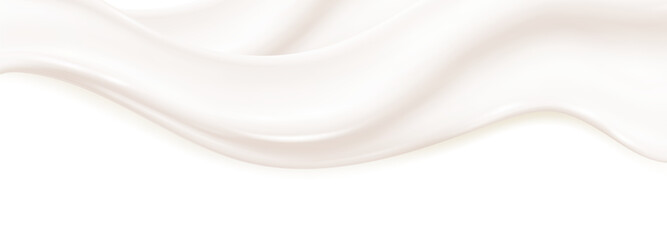 Liquid vector dripping ice cream texture.Glossy sugary flow drip.