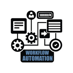  workflow dashboard with automation icons