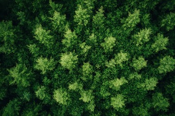 Exploration of a tree and bush maze in a lush forest revealing intricate patterns from above on a clear day