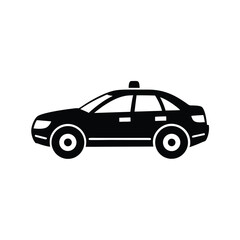 Police Patrol Car Vehicle silhouette vector art illustration