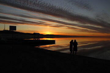 Obraz premium sunset on the beach