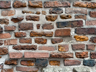 Old red brick wall, mur ściana z czerwonej cegły, kamienna  © MR. Stanek
