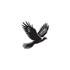 **"Majestic Red-tailed Hawk Vector Silhouette: Powerful Raptor Design Featuring Broad Wings, Distinctive Tail, and Fierce Gaze in Clean, Minimalist Style for Crafts and Digital Art"**
