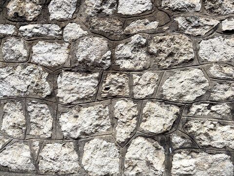 Fototapeta Old red brick wall, mur ściana z czerwonej cegły, kamienna 