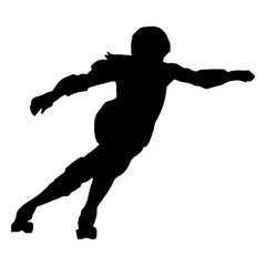 Roller skater crossover silhouette