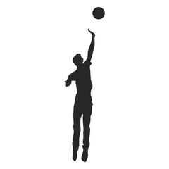 Jump spike silhouette