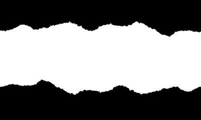 Ripped paper, torn paper, paper hole vector illustration on white background. Torn Paper Textures High-Resolution Ripped Paper Overlays. Vector illustration