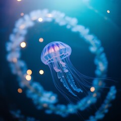 jellyfish in aquarium