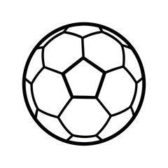 Fototapeta premium Soccer Ball Line Art Vector Illustration Design