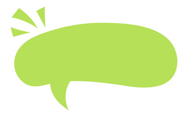 Speech bubble icon for comic book. Message box illustration. Speak balloon sign. Blank dialog frame