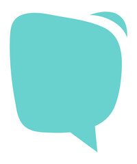 Speech bubble icon for comic book. Message box illustration. Speak balloon sign. Blank dialog frame