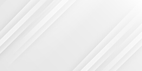 White abstract background with line pattern, banner design. Vector