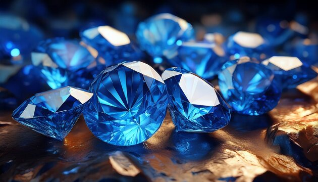 brilliant blue topaz gemstones faceted and sparkling arranged on a textured surface gemstone beauty precious stones