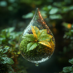 Earth in a Glass Globe A Miniature Ecosystem