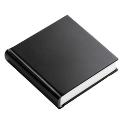 Book with plain black cover displaying simple clean design and classic hardback format