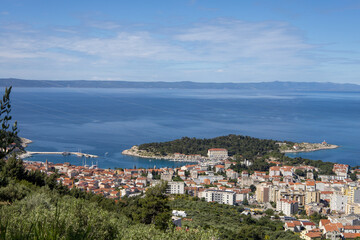 Biokovo national park mountains. Beautiful landscape photography from Makarska, Croatia
