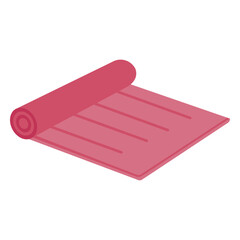 Pink yoga mat meditation
