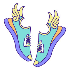 Marathon running wings clothes shoes