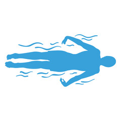 A swimmer performing the butterfly stroke