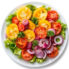fresh salad with vegetables