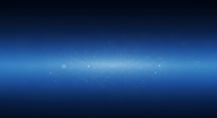 Fototapeta premium A serene blue gradient softly illuminated by subtle white particles in a peaceful composition.