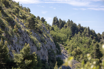 Biokovo national park mountains. Beautiful landscape photography from Makarska, Croatia