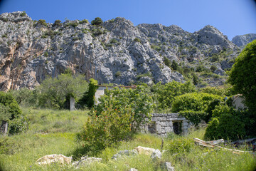 Biokovo national park mountains. Beautiful landscape photography from Makarska, Croatia