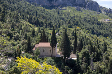 Biokovo national park mountains. Beautiful landscape photography from Makarska, Croatia