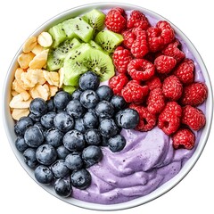 blueberries and strawberries