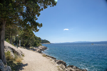 Amazing seascape of Adriatic sea. Near Makarska beach Croatia, Europe. Colorful summer view of...