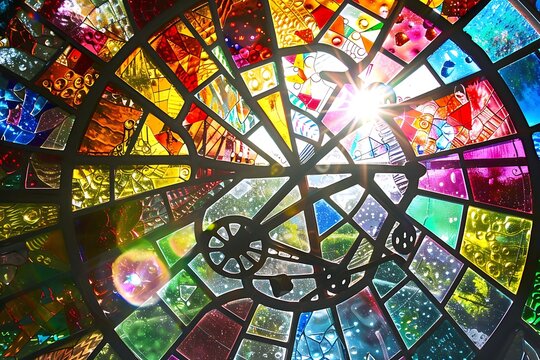 stained glass window - Powered by Adobe