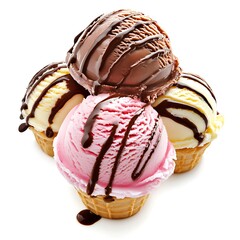ice cream with chocolate
