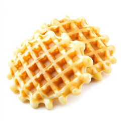 waffles isolated on white background