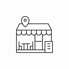 cafe location address icon sign vector
