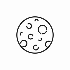 full moon icon sign vector