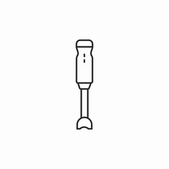 hand blender icon sign vector